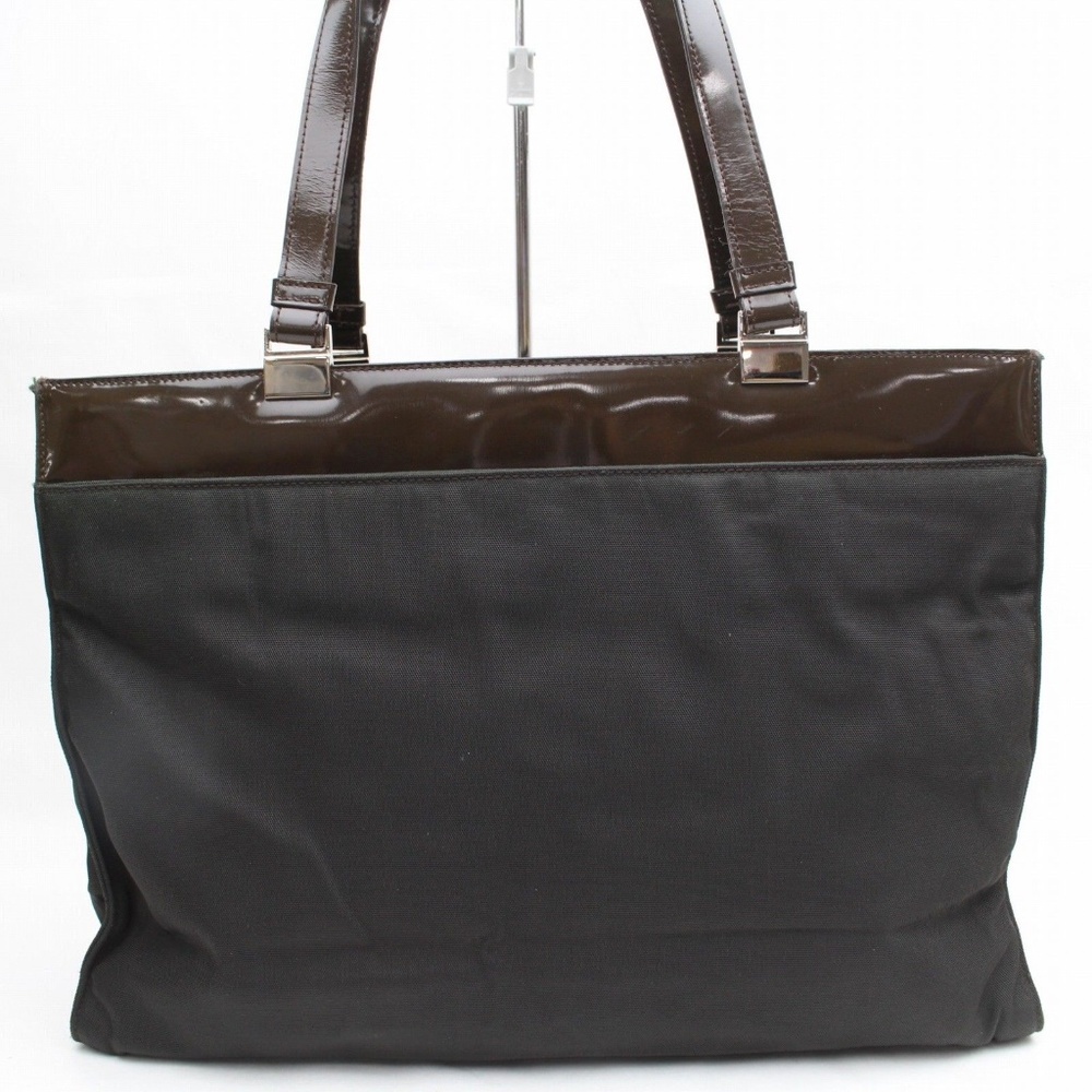 Authentic Gucci Tote Bag Dark Brown Nylon 277476 - Picture 2 of 8